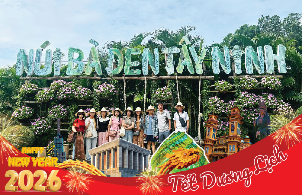 TOUR TẾT DƯƠNG LỊCH 2026: TÂY NINH – NÚI BÀ – BUFFET 5 CHÂU 1 NGÀY