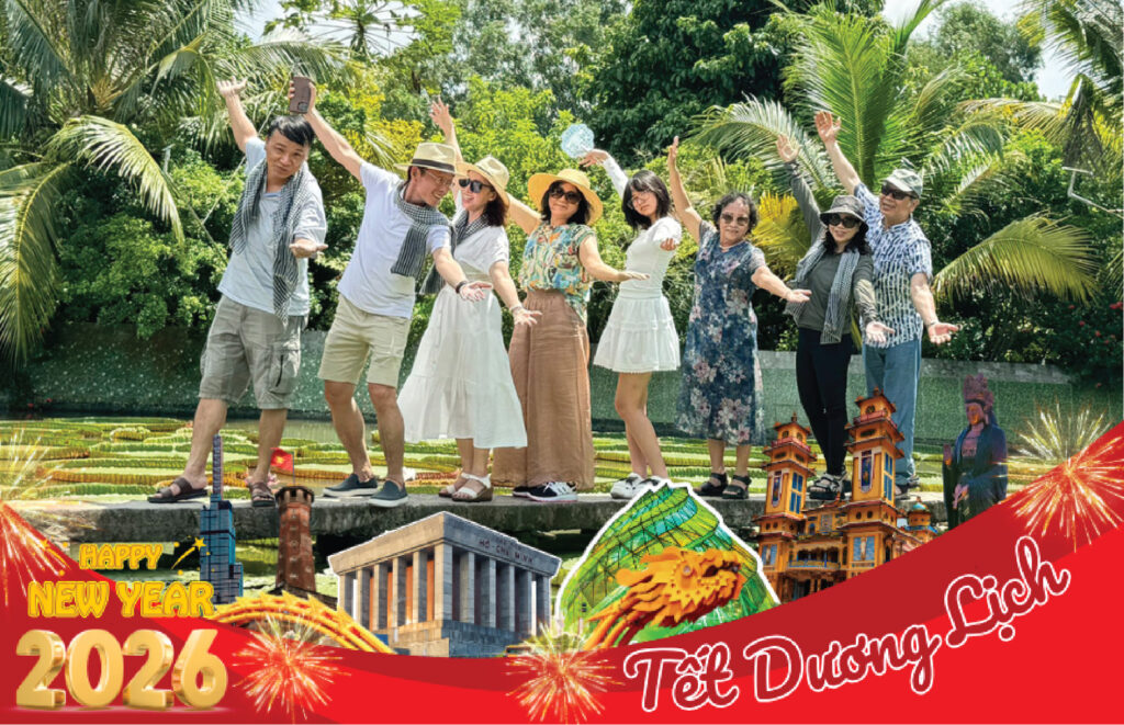 TOUR TẾT DƯƠNG LỊCH 2026: LÀNG HOA SA ĐÉC 1 NGÀY