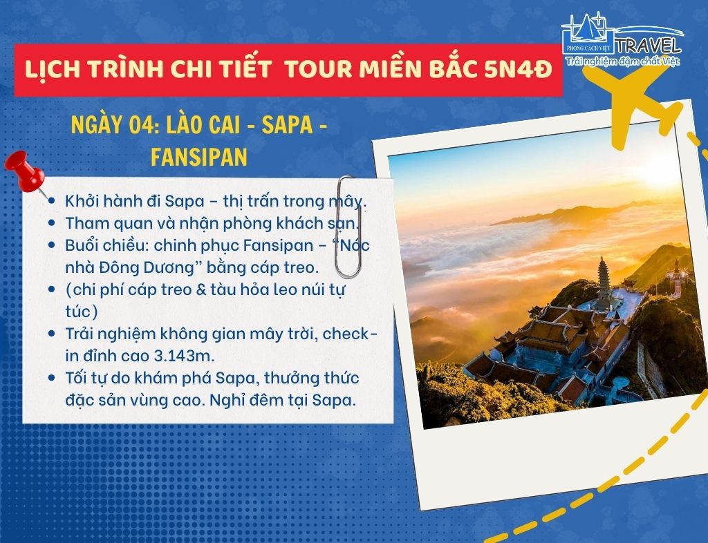 NGÀY 04: LÀO CAI – SAPA – FANSIPAN