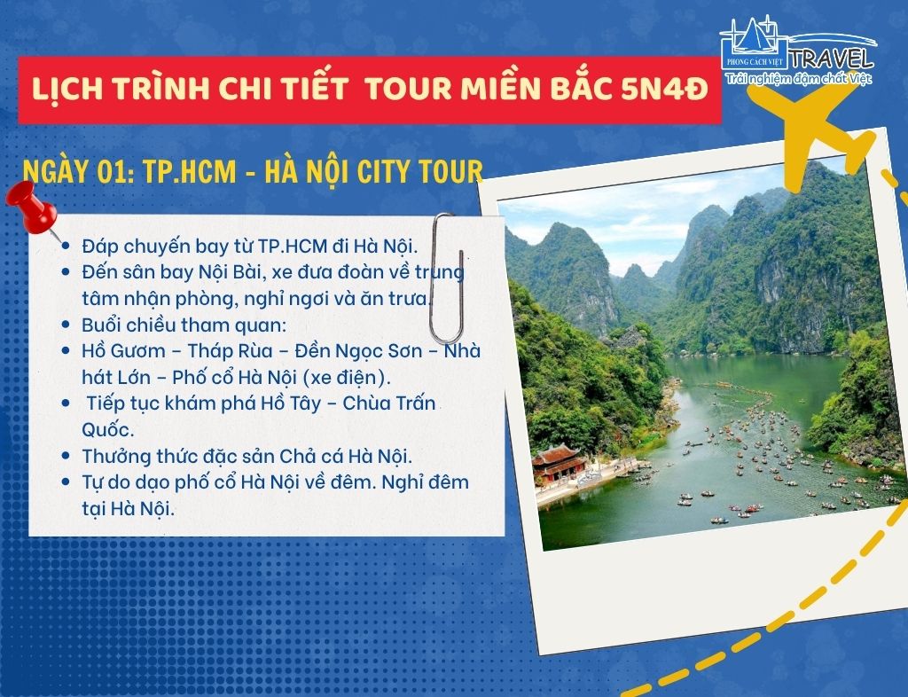 NGÀY 01: TP.HCM – HÀ NỘI CITY TOUR