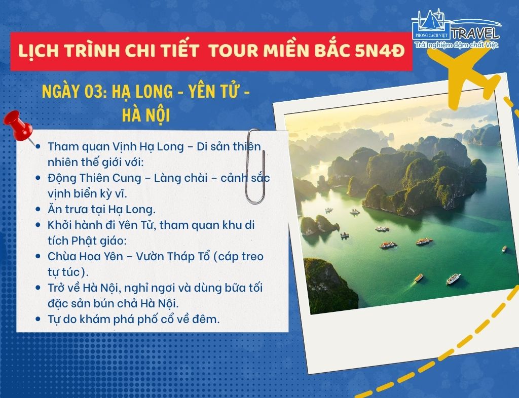 NGÀY 03: HẠ LONG – YÊN TỬ – HÀ NỘI