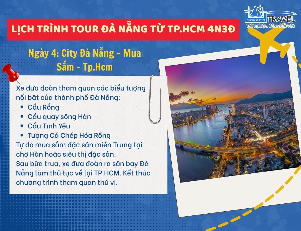 Ngày 4 City Đà Nẵng – Mua Sắm – Tp.Hcm