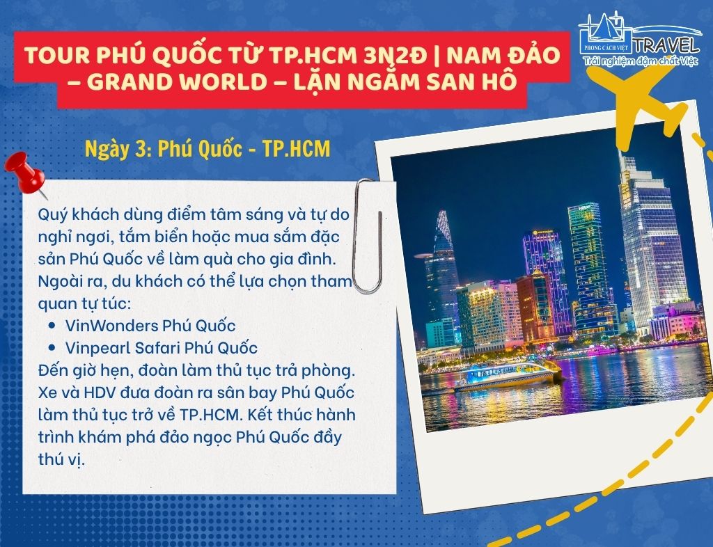 Tour Phú Quốc từ TP.HCM 3N2Đ Nam Đảo – Grand World – Lặn ngắm san hô (2)