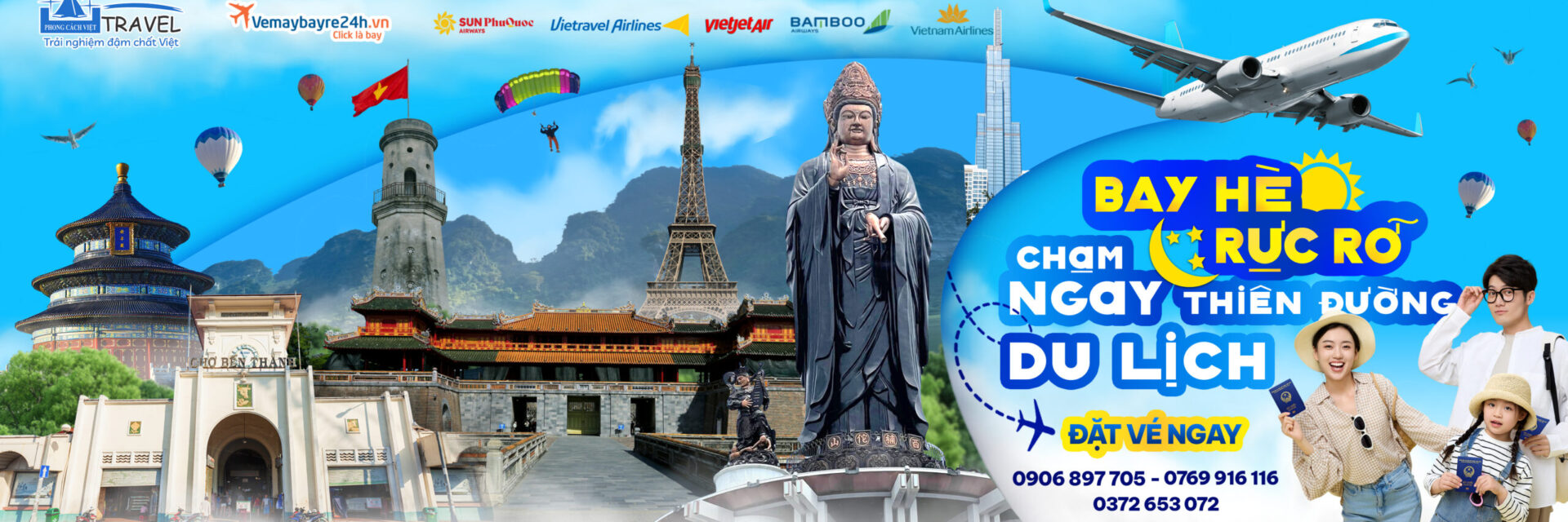 ve may bay vui he ruc ro phong cach viet travel