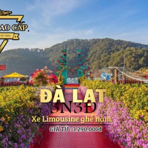 TOUR DU LỊCH CAO CẤP ĐÀ LẠT 3N3Đ BẰNG XE LIMOUSINE VIP