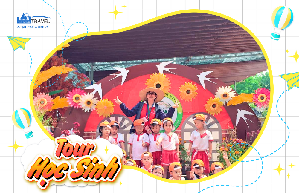 TOUR HỌC SINH KHÁM PHÁ NÔNG TRẠI HOA LÚA