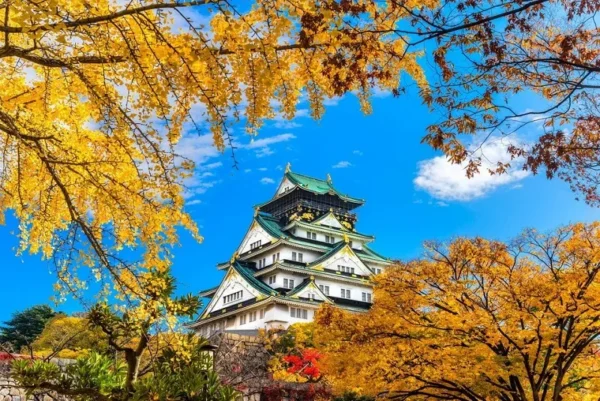 Lâu đài Osaka được xây dựng từ thế kỷ XVI