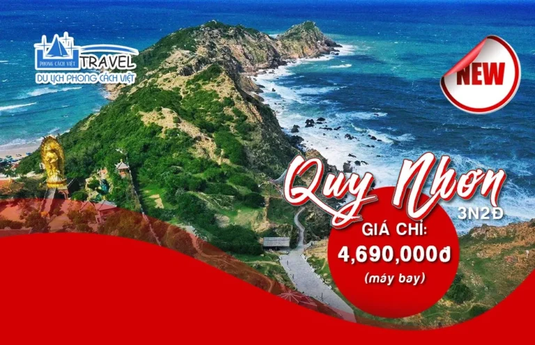 TOUR QUY NHƠN 3N2Đ – ĐI BẰNG MÁY BAY