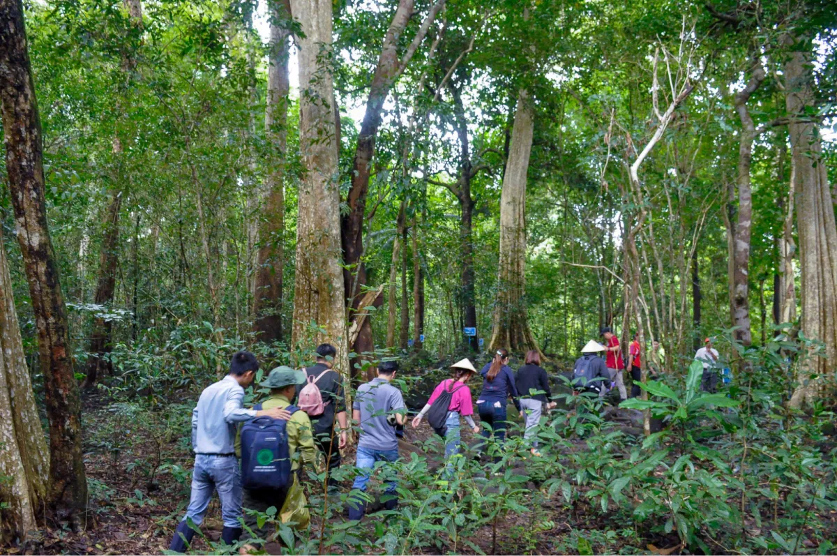 Đoàn trekking vườn quốc gia Nam Cát Tiên